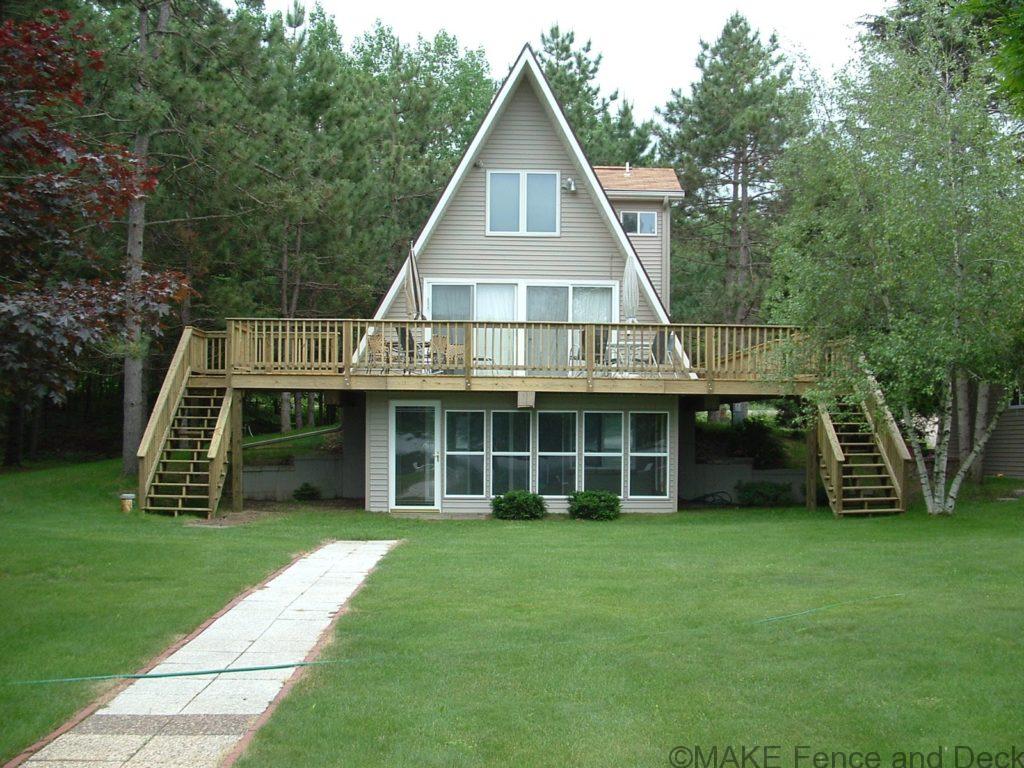 Green treated decking and railing