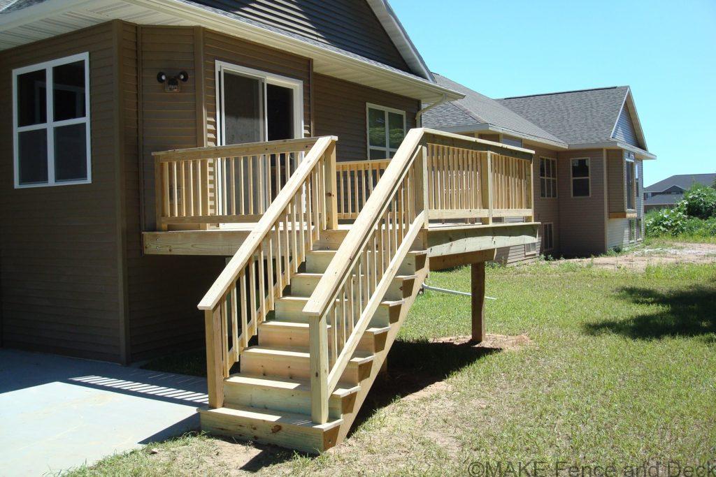 Green treated decking and railing