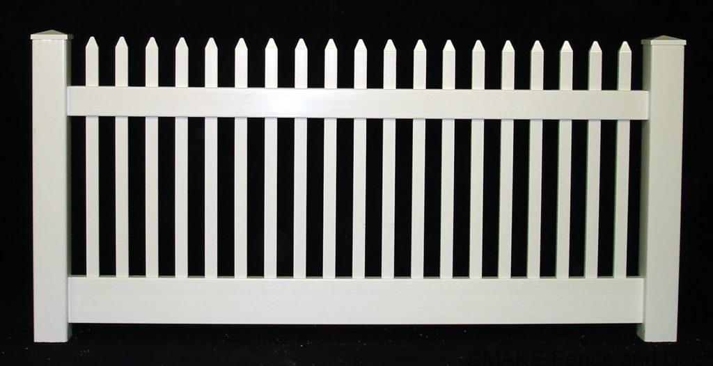 white vinyl picket fence Benton